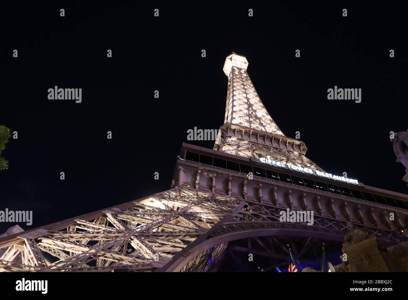 Une photo de nuit prise à Las Vegas Banque D'Images