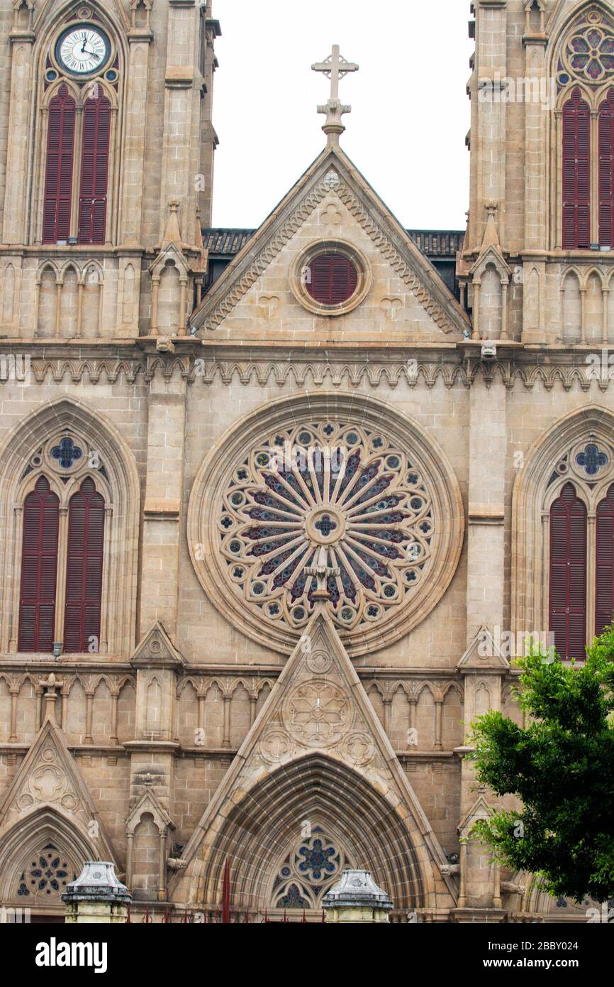 Cathédrale du Sacré-cœur de Shishi à Guangzhou Banque D'Images
