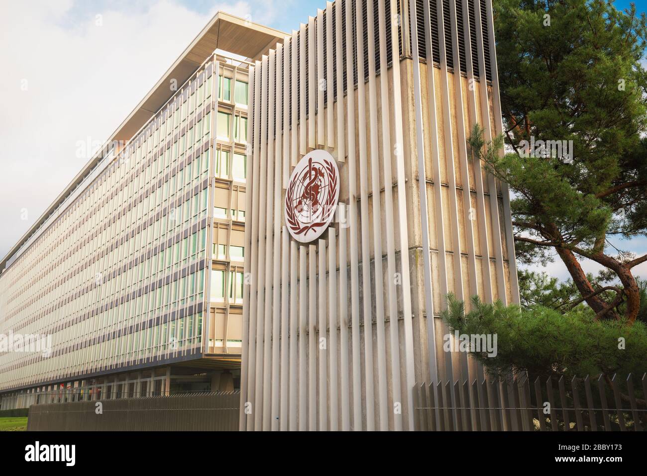 Siège de l'Organisation mondiale de la santé (OMS/OMS) - Genève, Suisse Banque D'Images