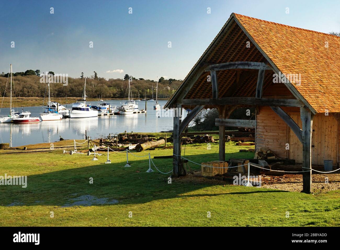 Bucklers Hard, Hampshire UK, le Shippright Shack Banque D'Images