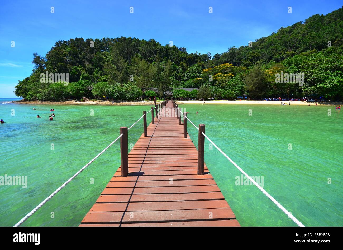 Paysage naturel du parc national tunku abdul rahman, Sabah en Malaisie Banque D'Images