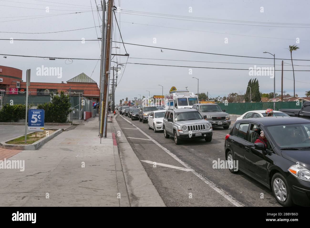 Vue générale du magasin Nipsey hussle Marathon, situé au 3420 W Slauson Ave F, à la suite de la pandémie de COVID-19 du coronavirus, le mardi 31 mars 2020 à Los Angeles, Californie, États-Unis. (Photo par IOS/Espa-Images) Banque D'Images