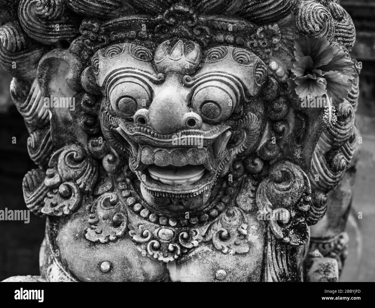 Statue au palais de Tirta Gangga à Bali, Indonésie Banque D'Images