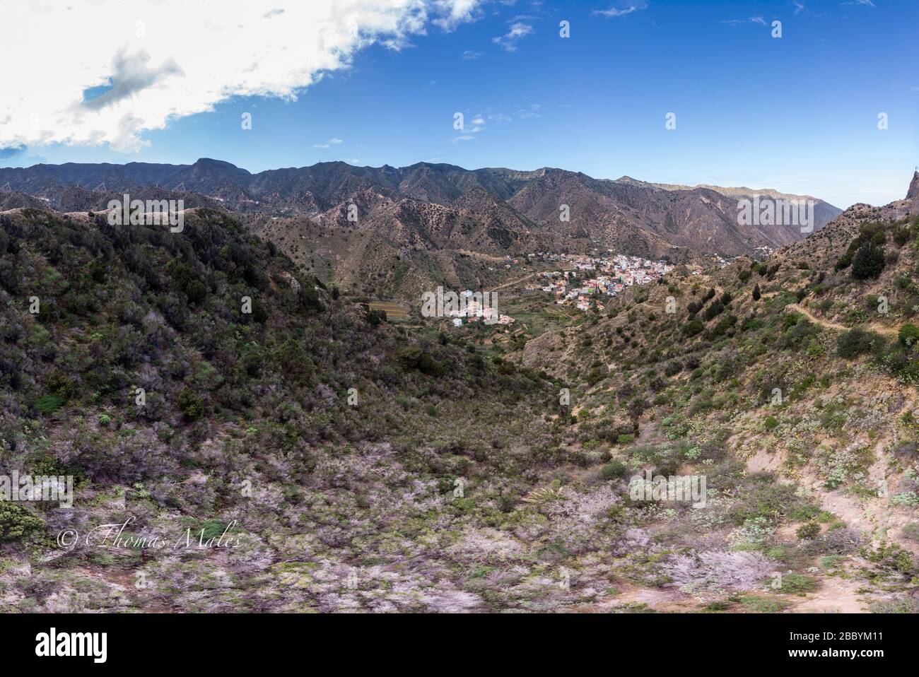 valle hermoso, la gomera, Espagne Banque D'Images