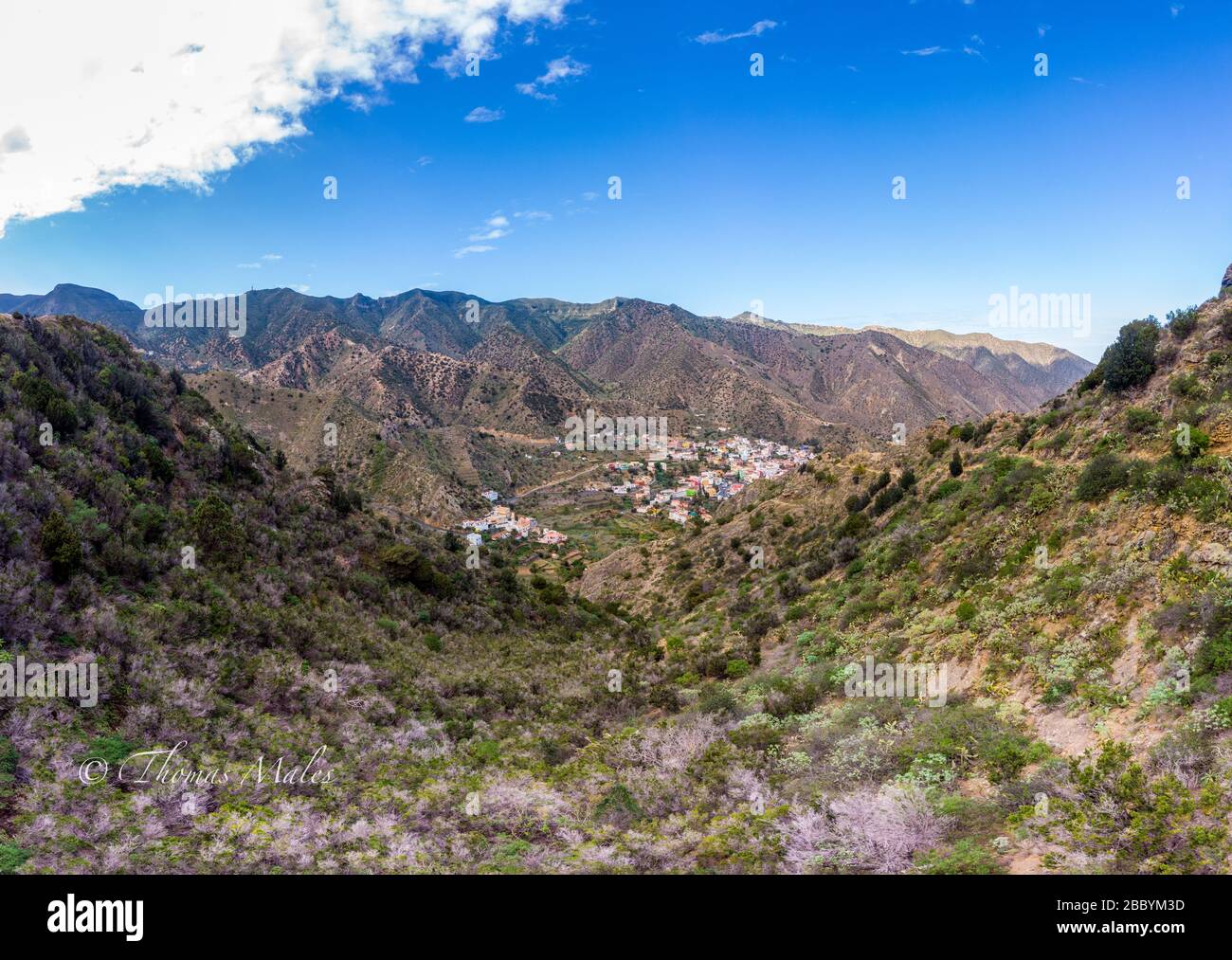 valle hermoso, la gomera, Espagne Banque D'Images