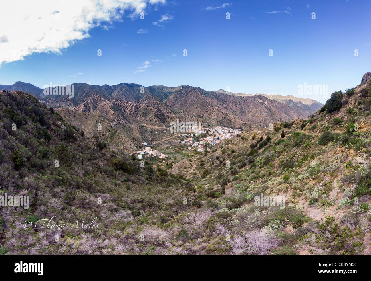 valle hermoso, la gomera, Espagne Banque D'Images