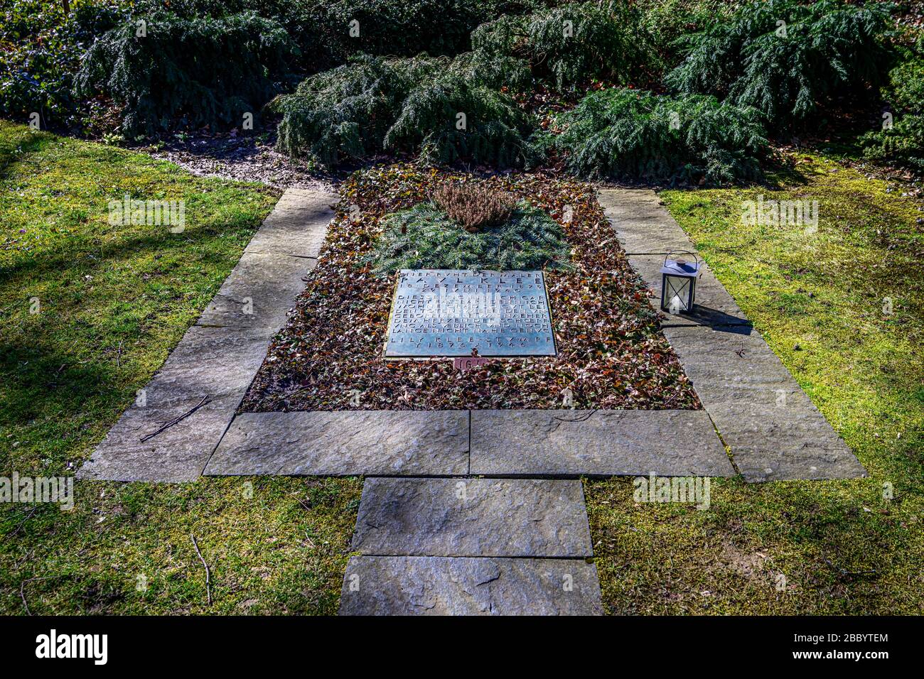 Tombe du peintre Paul Klee, Schosshaldenfriedhof, Berne, Canton de Berne, Suisse Banque D'Images