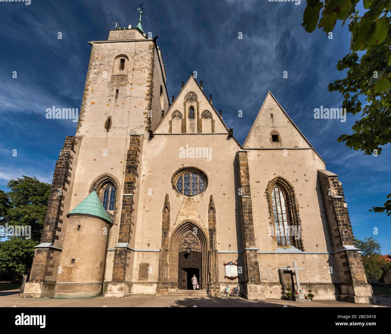 Église Saint-Martin, 14ème-15ème siècle, style gothique, catholique romaine, à Jawor, Basse-Silésie, Pologne Banque D'Images