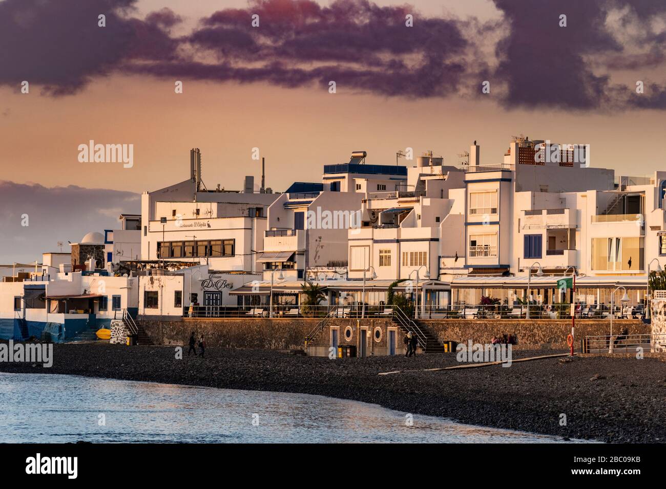 Espagne, Iles Canaries, Grande Canarie, Agaete - le port Banque D'Images