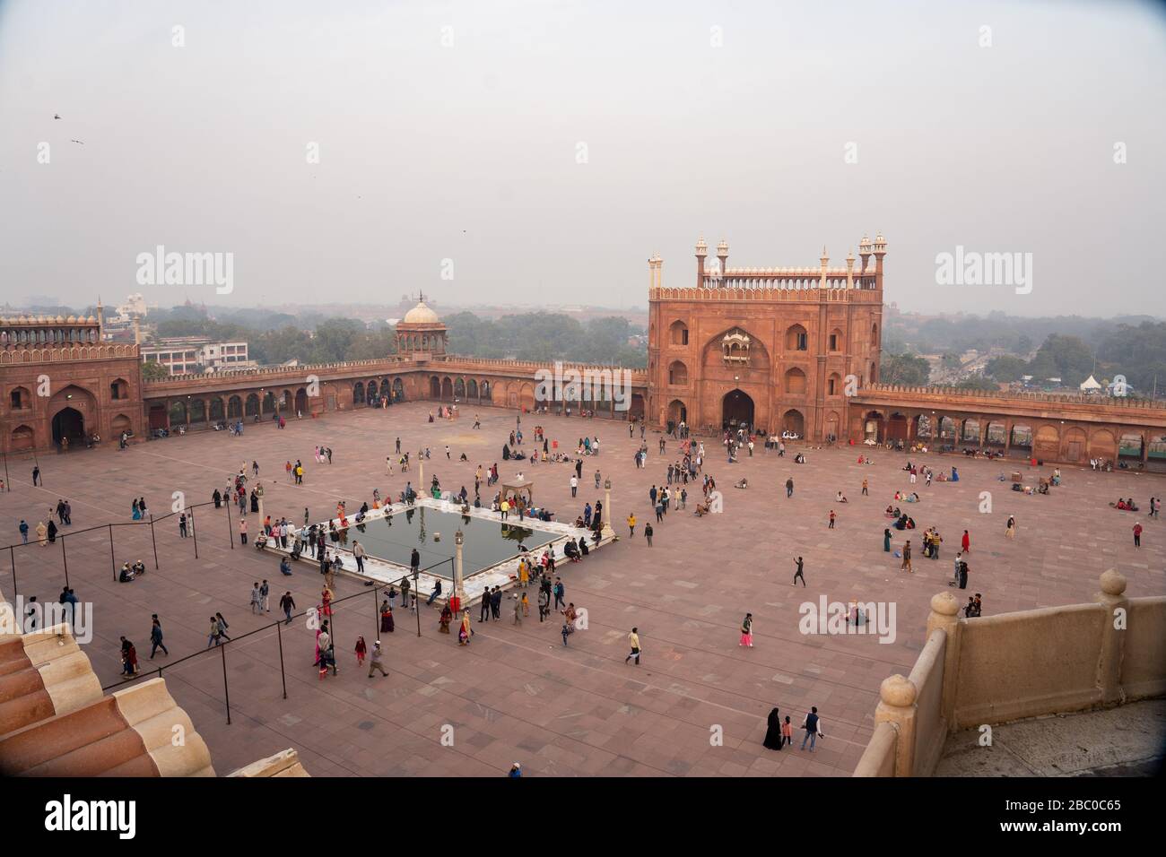 Jama Masjid dans la vieille ville de Delhi, Inde Banque D'Images
