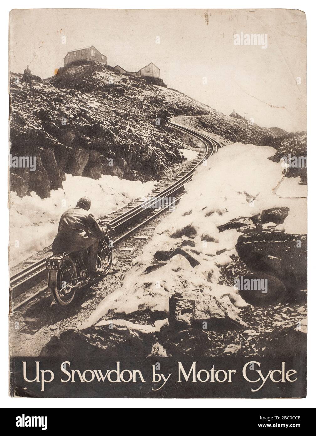 Brochure de vente « up Snowdon by Motorcycle » à partir de 1924 pour B.S.A. Cycles Ltd Banque D'Images