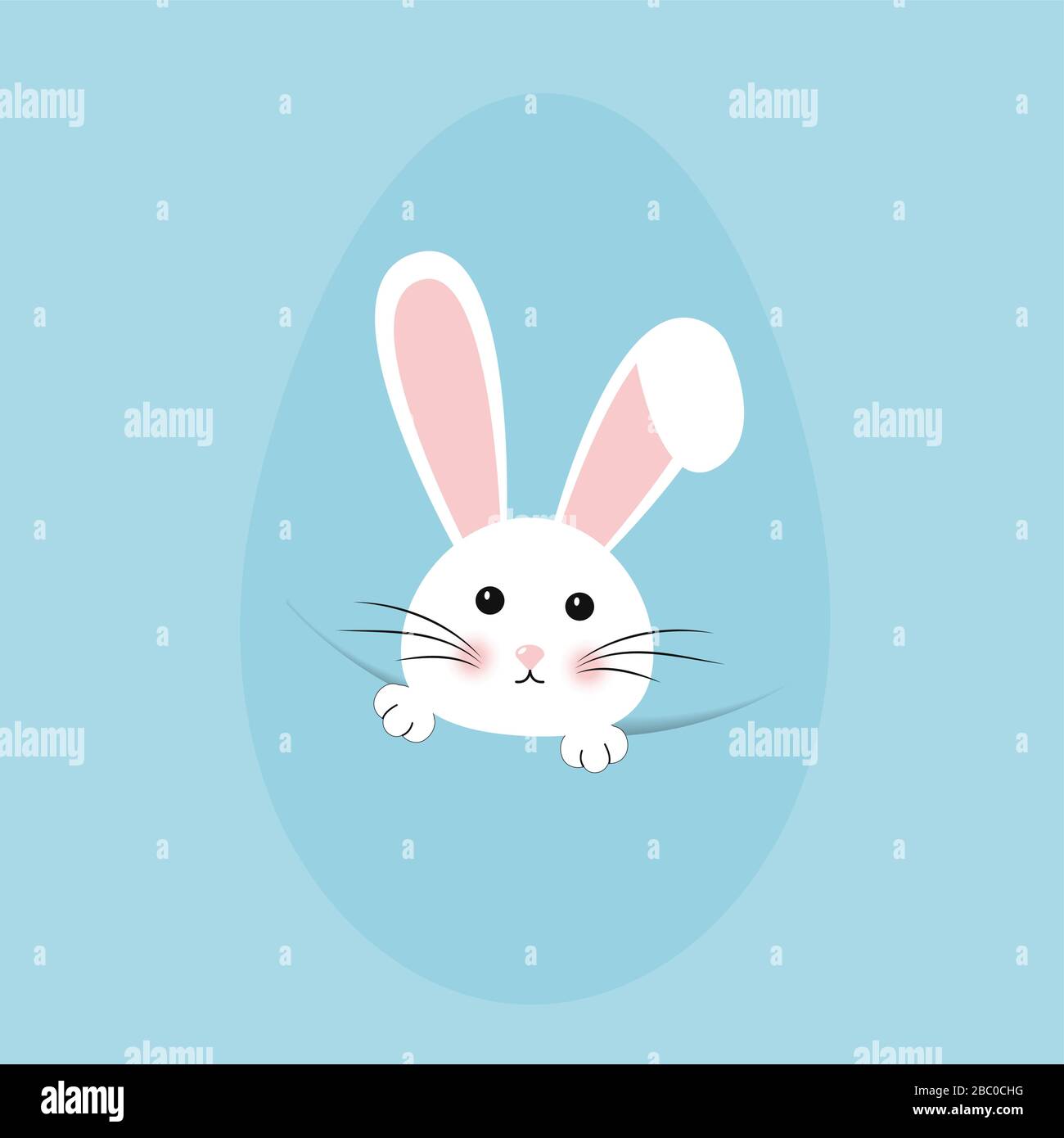 Lapin de Pâques, lapin de pâques. Illustration vectorielle. Illustration de Vecteur