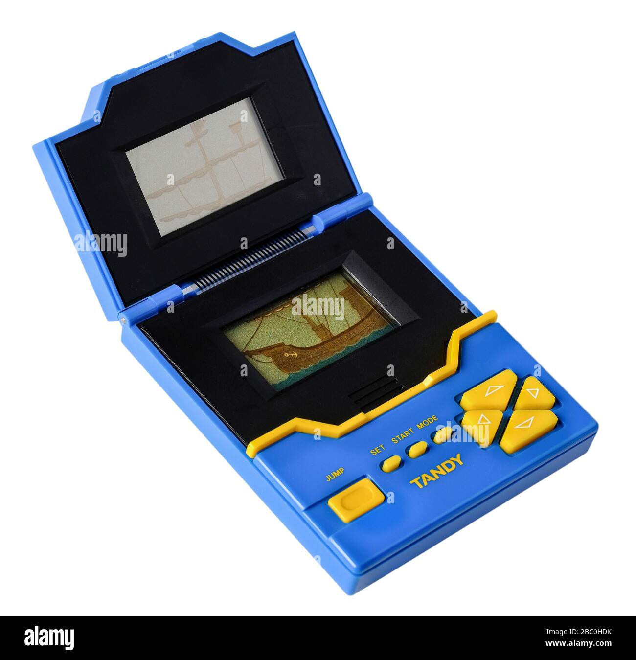 Vintage Tandy / radio Shack 'Pirate' (60-9118) jeu électronique portable avec double écran à partir de 1989. Banque D'Images
