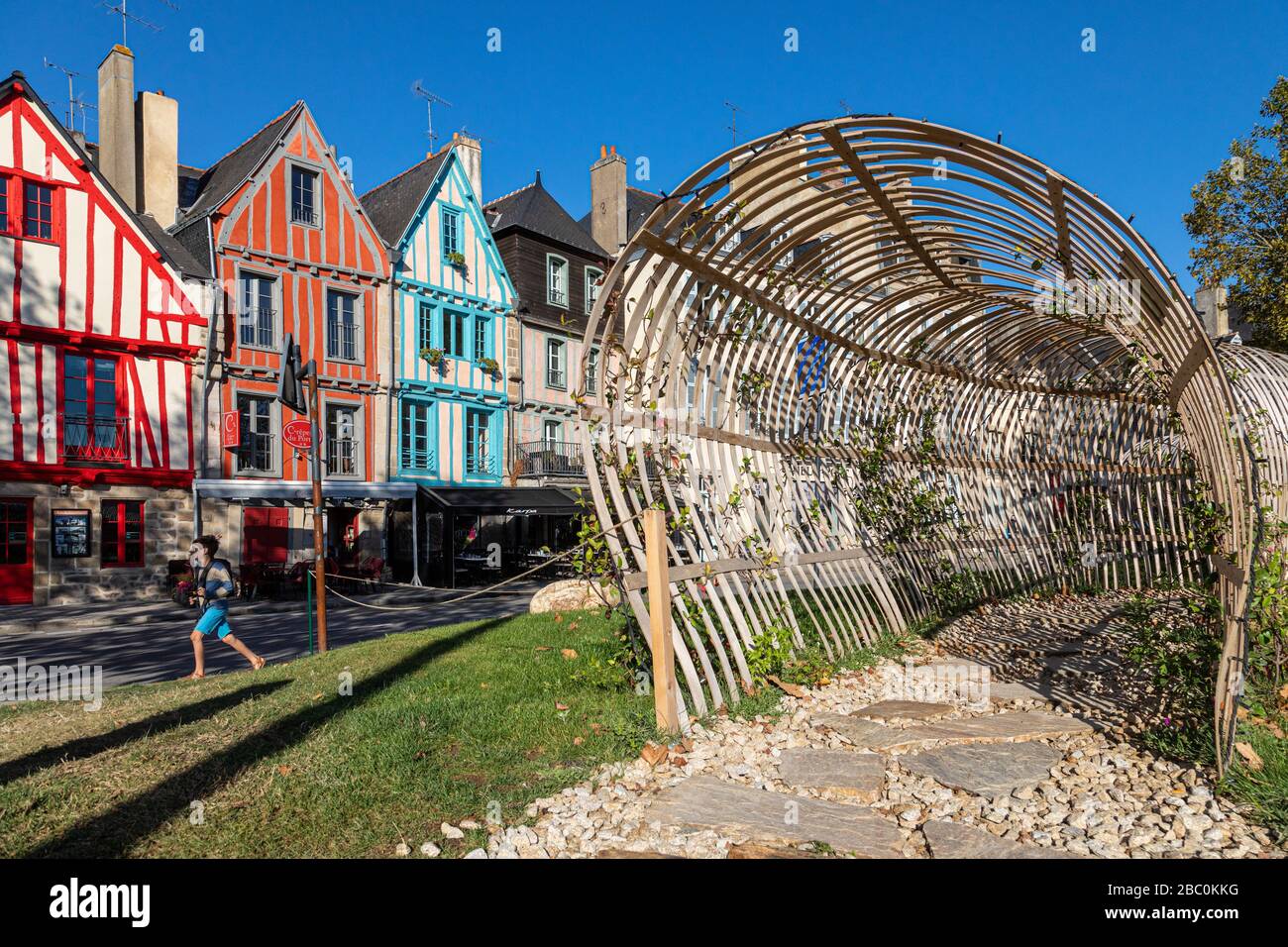 Rue du Port, Vannes, Morbihan, Bretagne, France Photo Stock - Alamy