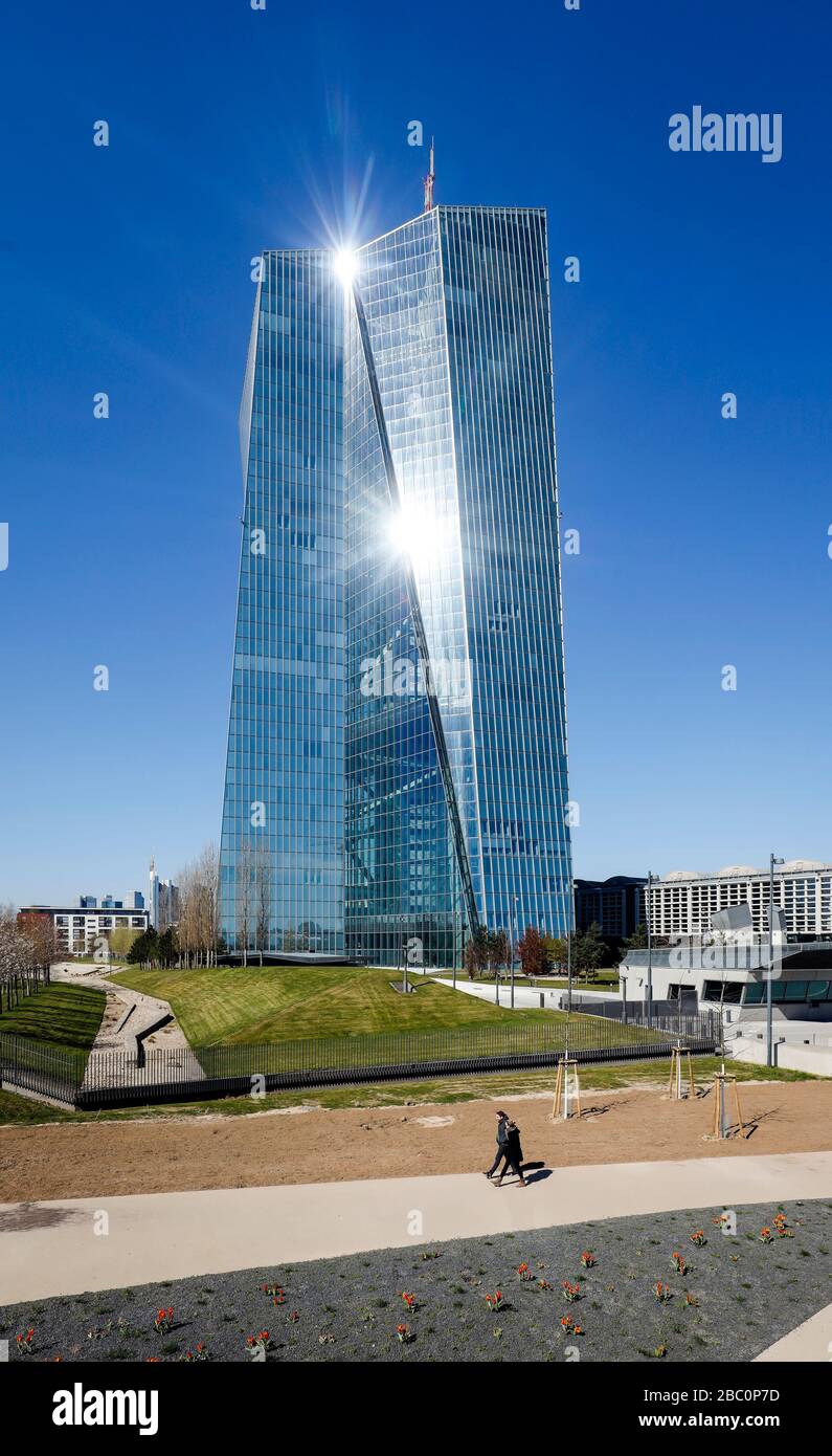 Francfort-sur-le-Main, Hesse, Allemagne - BCE Banque centrale européenne, Banque centrale européenne. Francfort-sur-le-Main, Hessen, Deutschland - EZB Europaeische Zentralba Banque D'Images