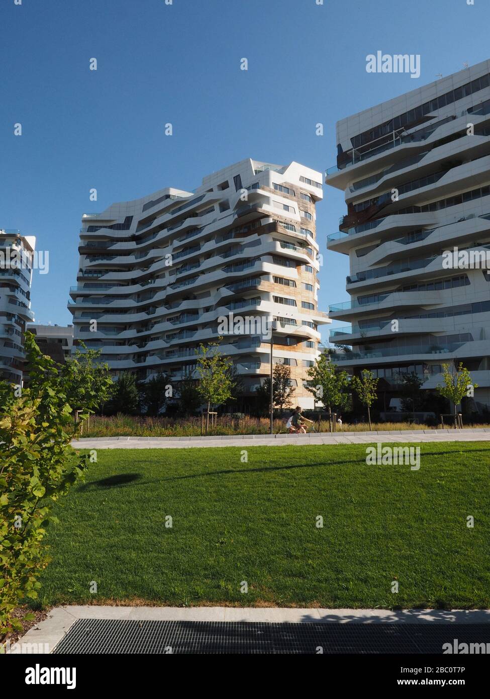 Du district CityLife, Milan, Lombardie, Italie, Europe Banque D'Images