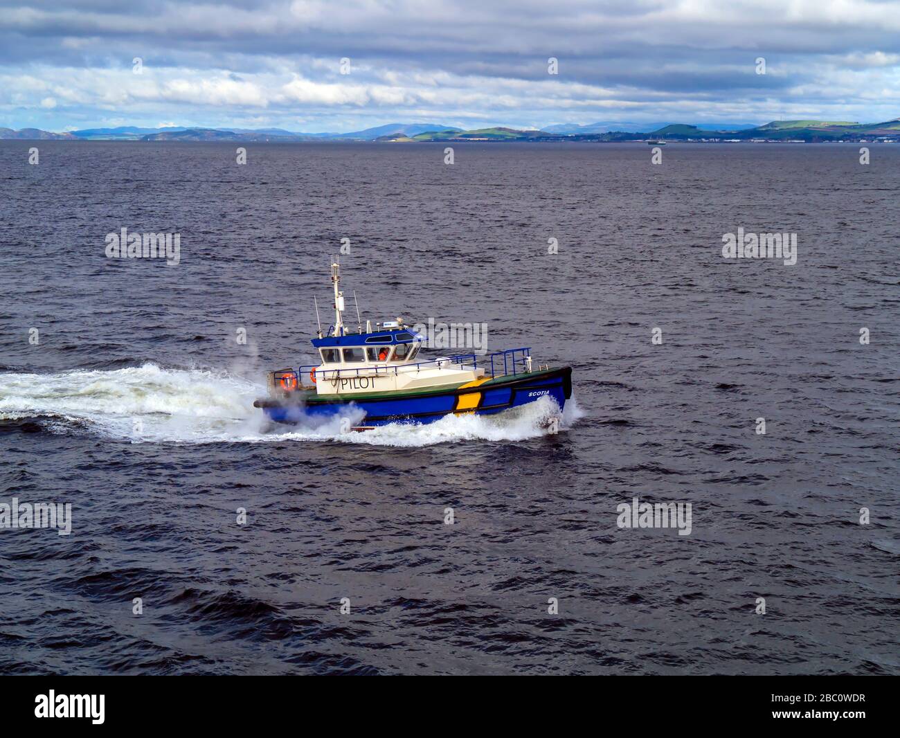 Bateau pilote ABP Scotia, Firth de Clyde, Écosse Banque D'Images