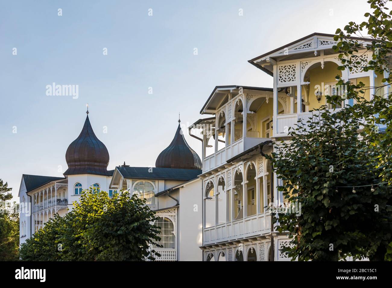 Allemagne, Mecklembourg-Poméranie-Occidentale, Ostseeküste, Insel Rügen, Binz, Ostseebad, Villen, Bäderarchitektur, Gründerzeit Banque D'Images