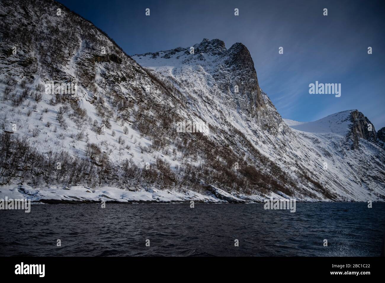 Mont Segla, Mefjordvaer, Senja, Norvège. Banque D'Images