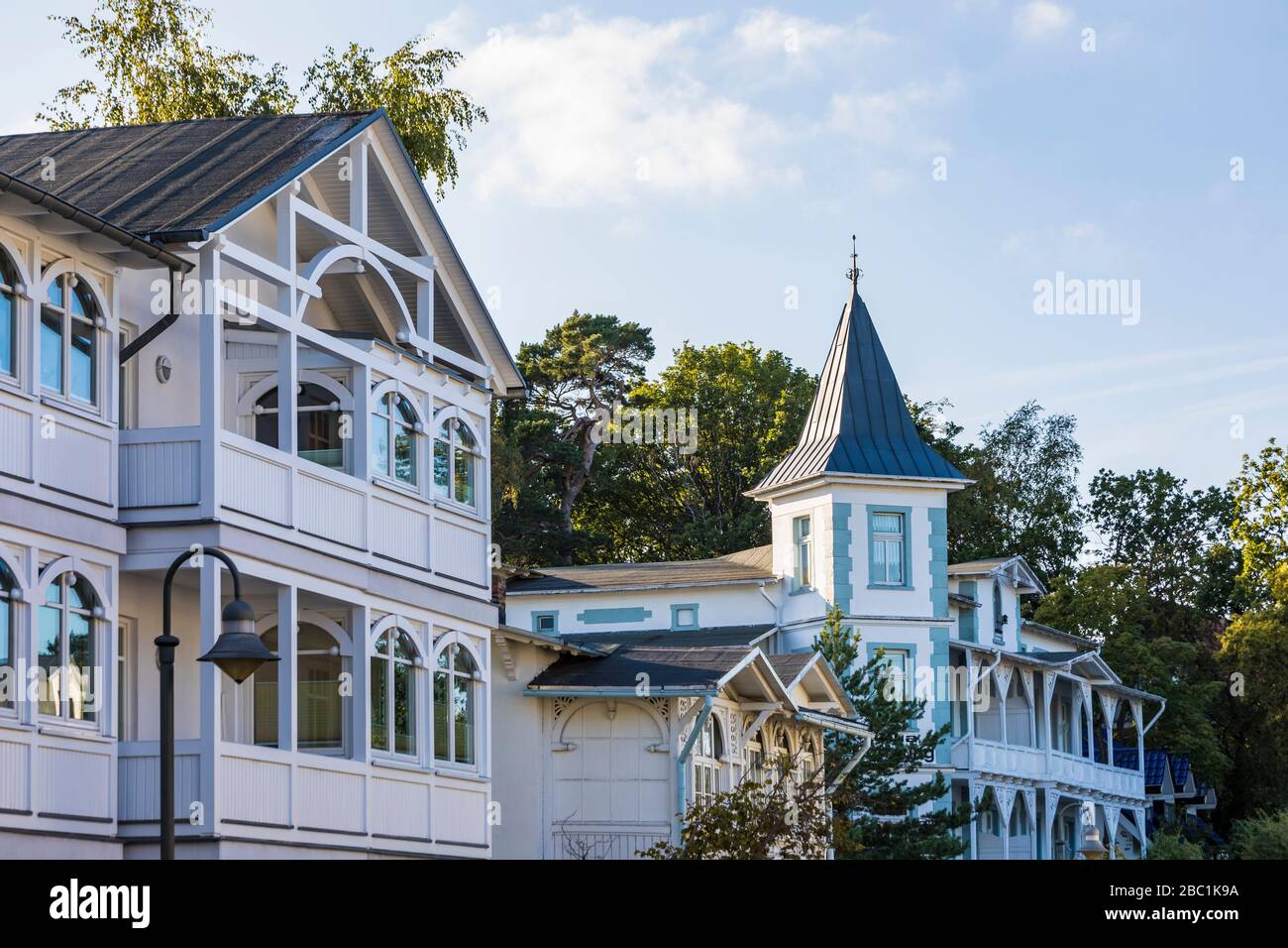 Allemagne, Mecklembourg-Poméranie-Occidentale, Ostseeküste, Insel Rügen, Binz, Ostseebad, Villen, Bäderarchitektur, Gründerzeit Banque D'Images