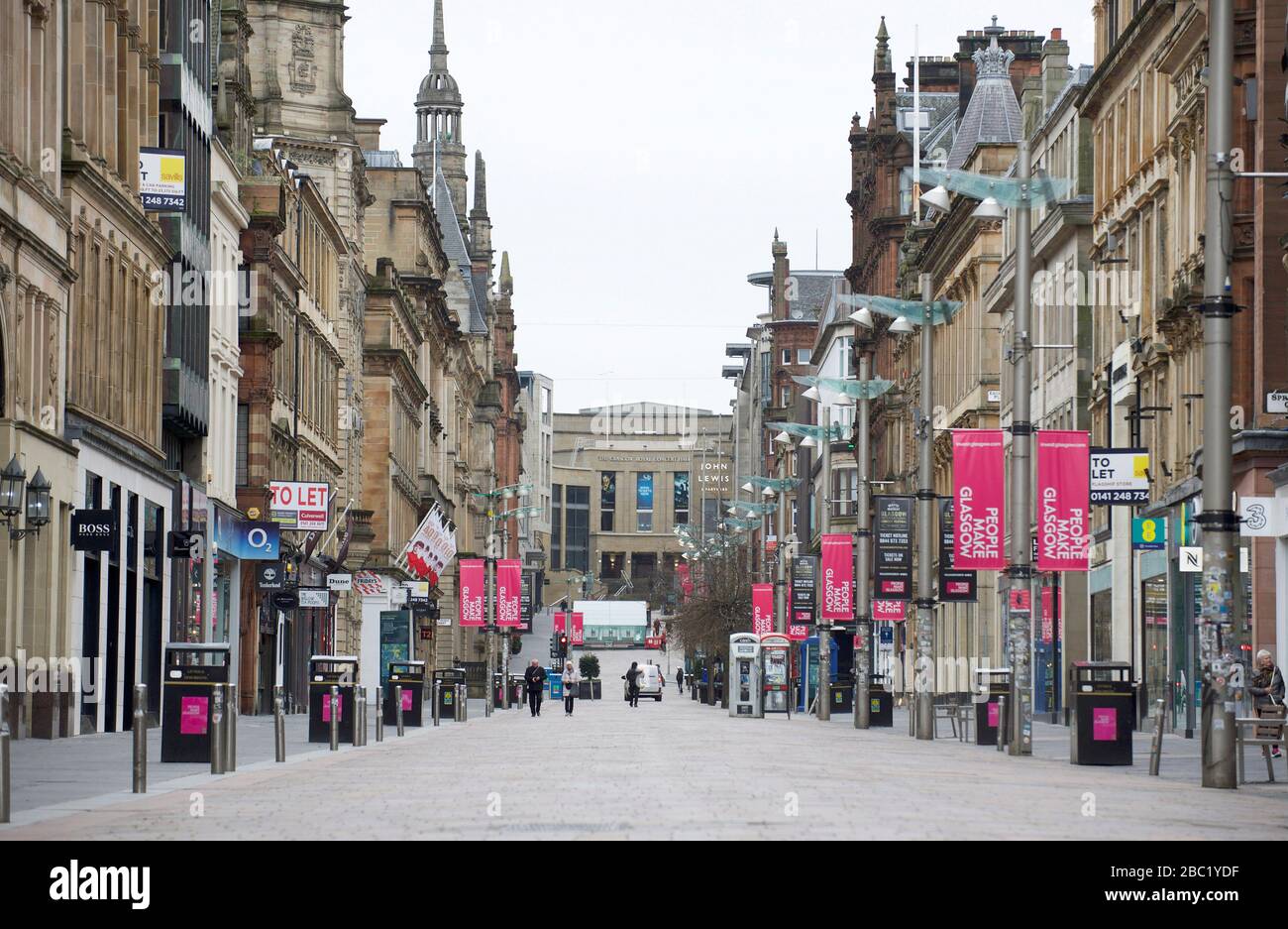 Buchanan St, Glasgow pendant le coronavirus, covid 19 verrouillage Banque D'Images