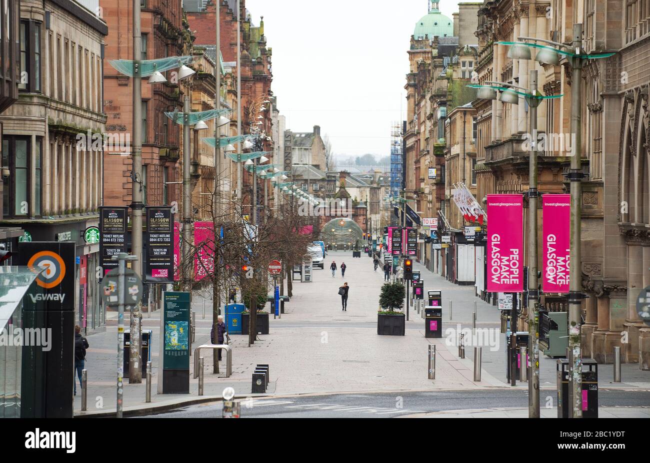 Buchanan St, Glasgow pendant le coronavirus, covid 19 verrouillage Banque D'Images