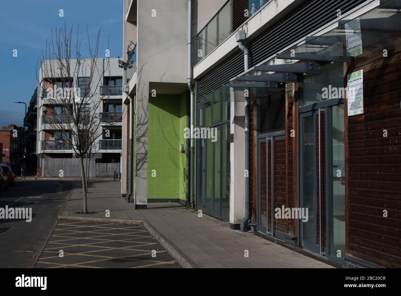 BPTW Architects Tesla court, Factory Quarter Wimple Way, East Acton, Londres, Banque D'Images