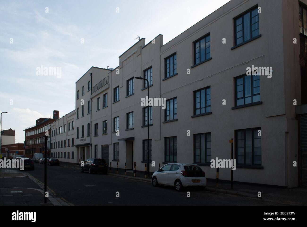 Tech West Lofts Flats Aaprtments, 4 Wimple Way, East Acton, Londres, Banque D'Images