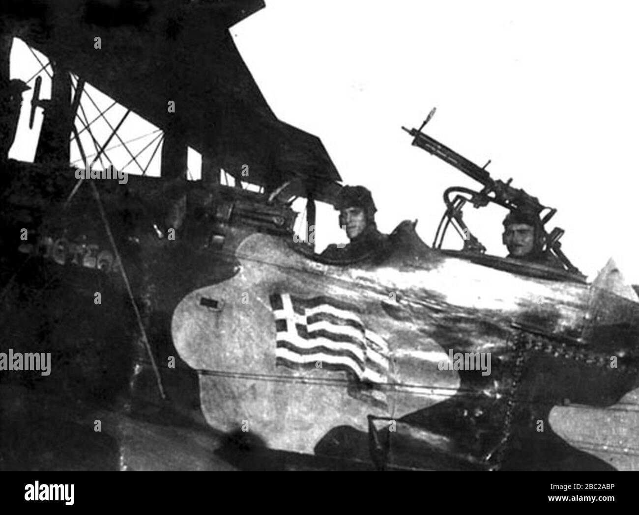 Des avions grecs pendant la guerre Greco-turque. Banque D'Images