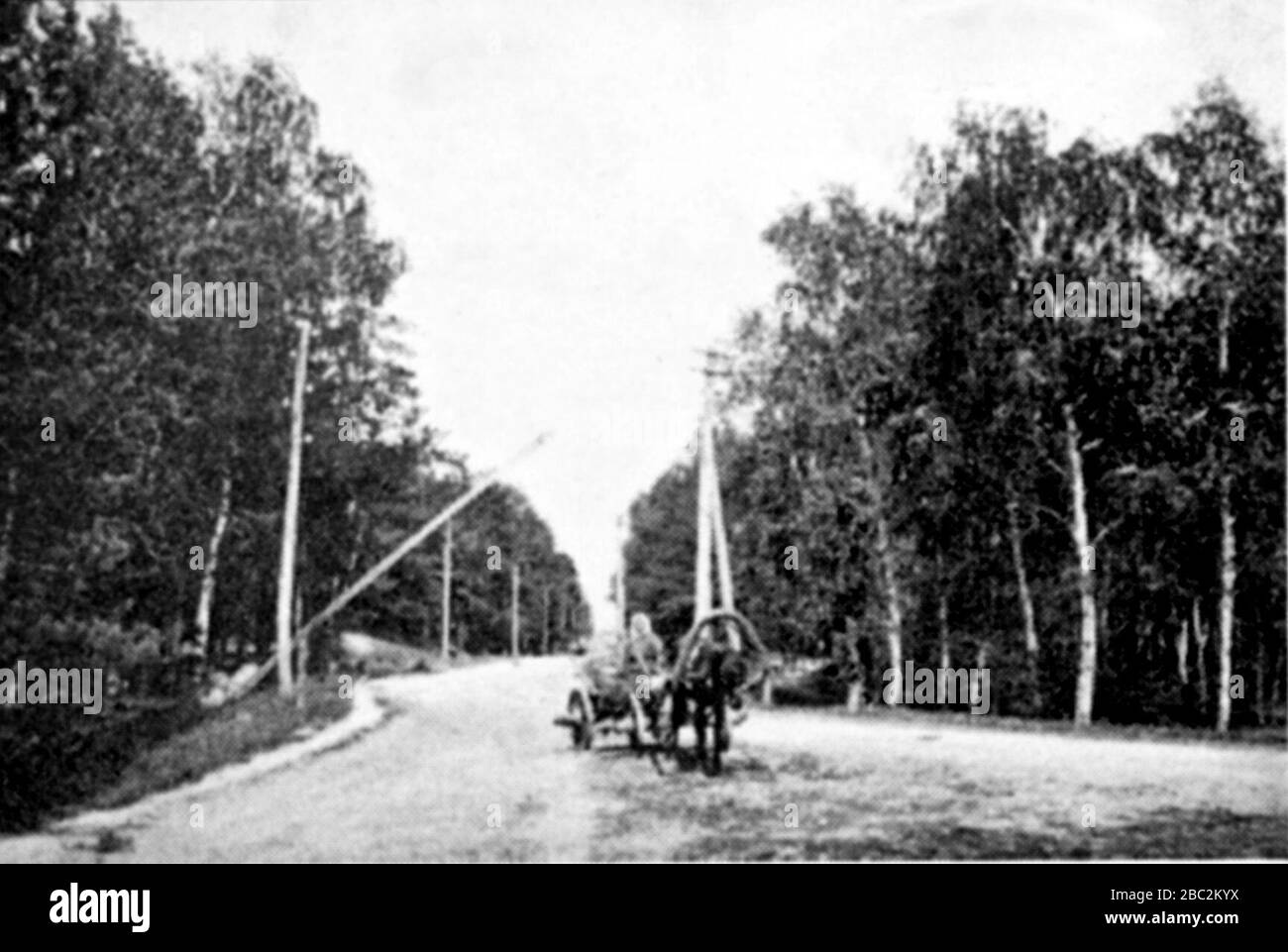 Grigor'evskoe shosse, Kharkiv, 1900. Banque D'Images