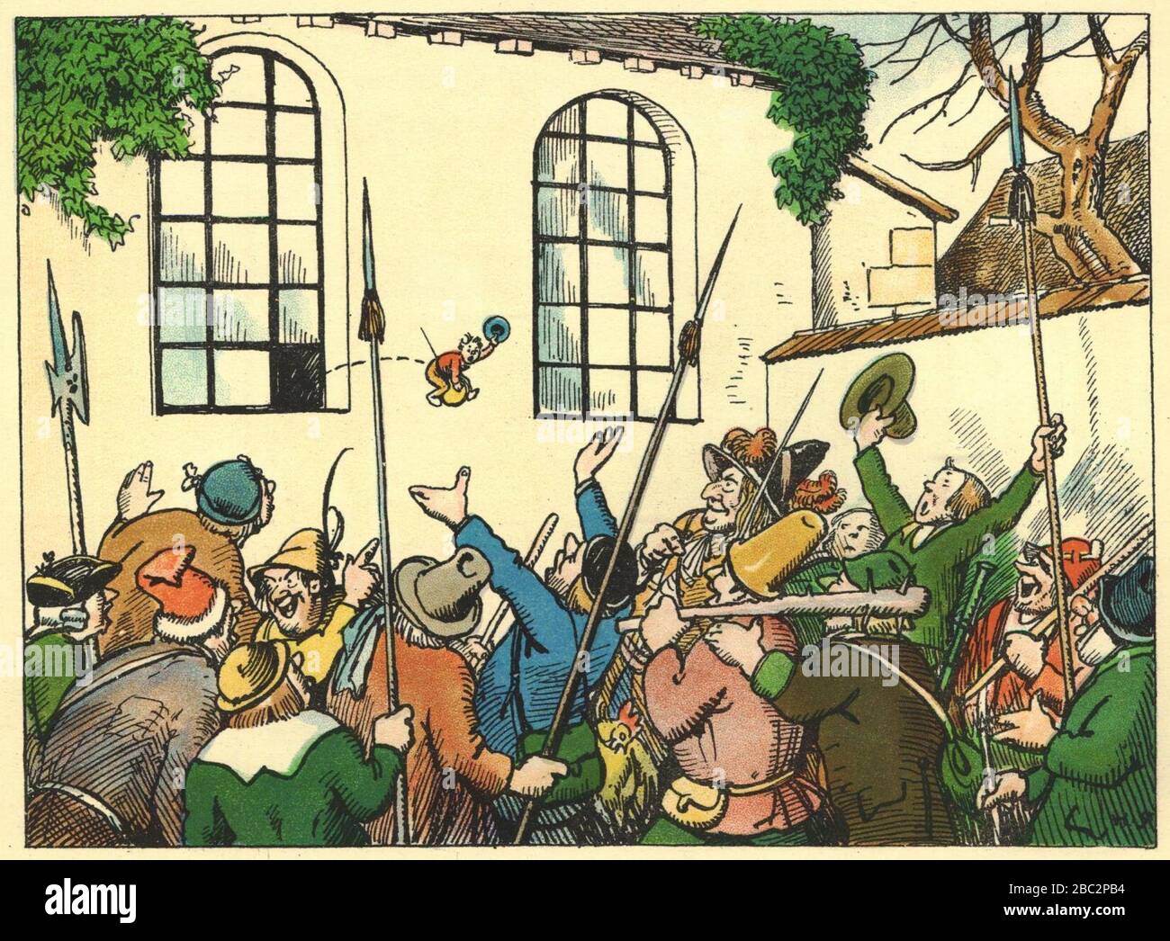 Grimm,le-voyage-du-petit-poucet-08. Banque D'Images