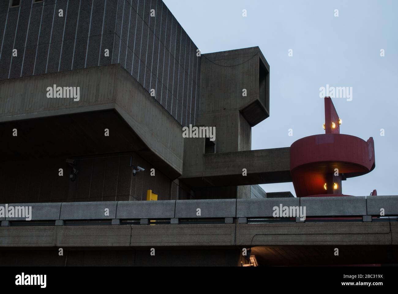 Brutalisme béton Entleback Herron Chalk Rear Upper Ground South Bank Hayward Gallery, Southbank Center, Belvedere Rd, Bishop's, Londres   8XX Banque D'Images