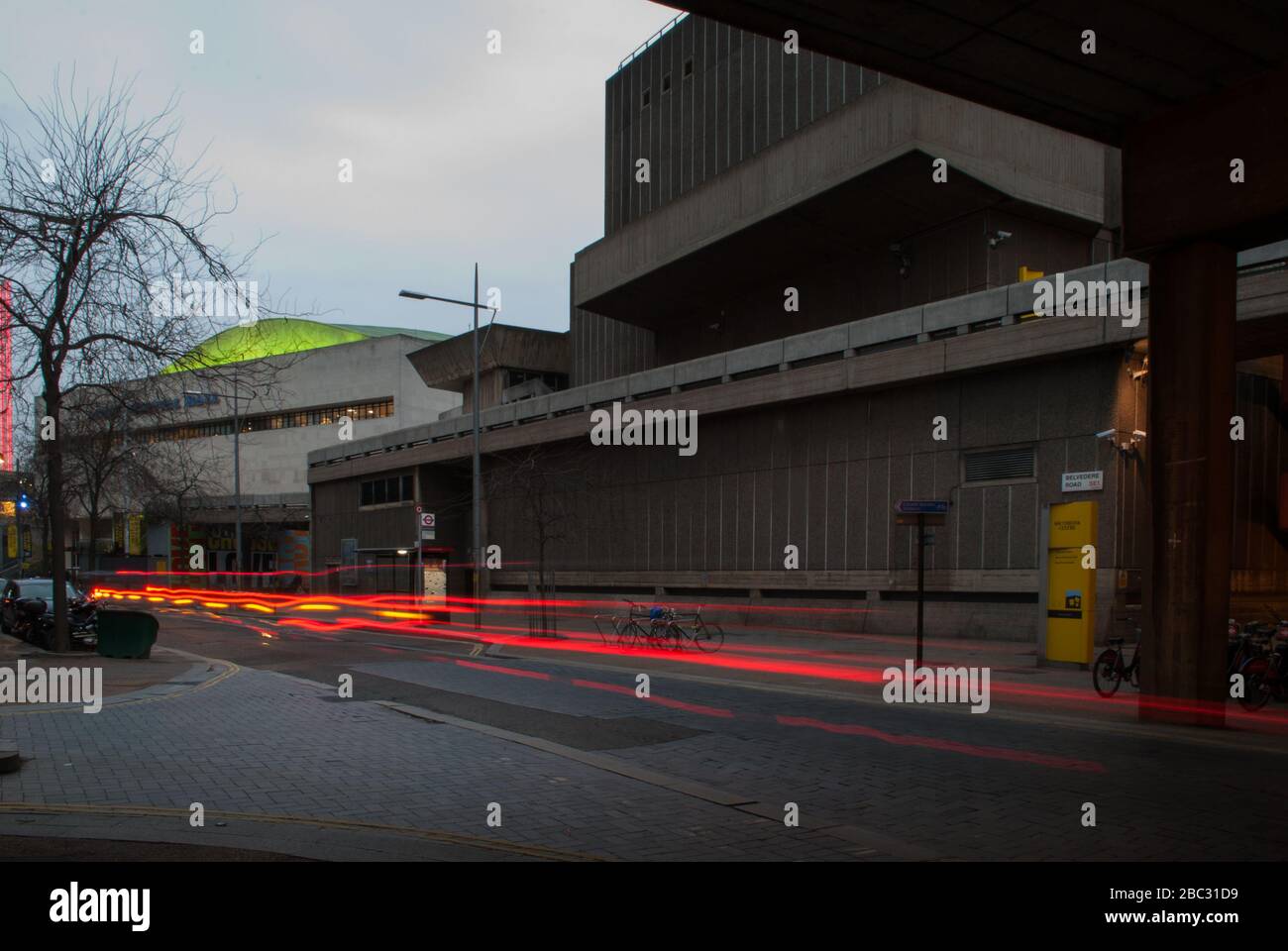 Brutalisme béton Entleback Herron Chalk Rear Upper Ground South Bank Hayward Gallery, Southbank Center, Belvedere Rd, Bishop's, Londres   8XX Banque D'Images