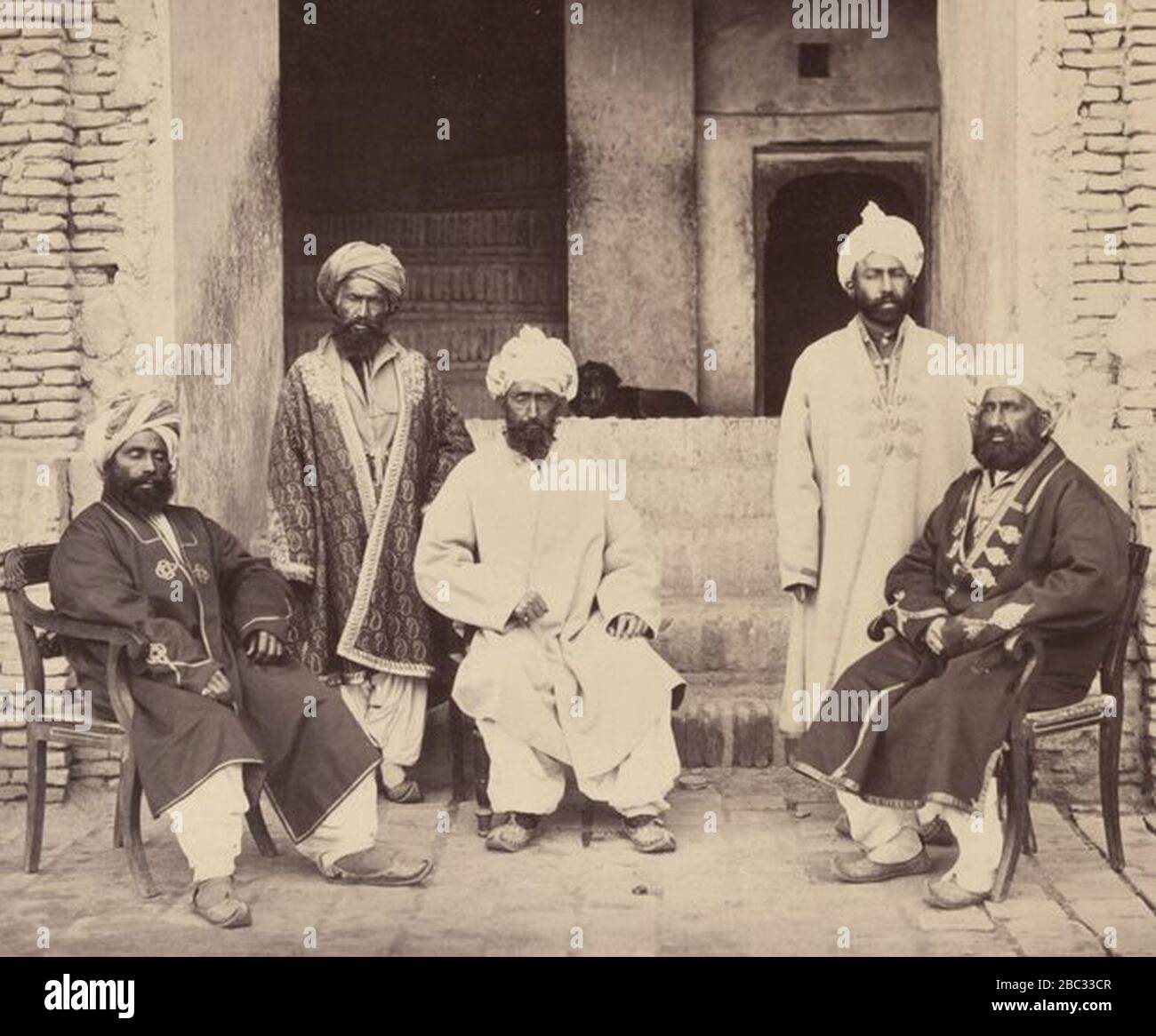 Groupe de Pārsīwans en 1878-1880 (616 x 510). Banque D'Images