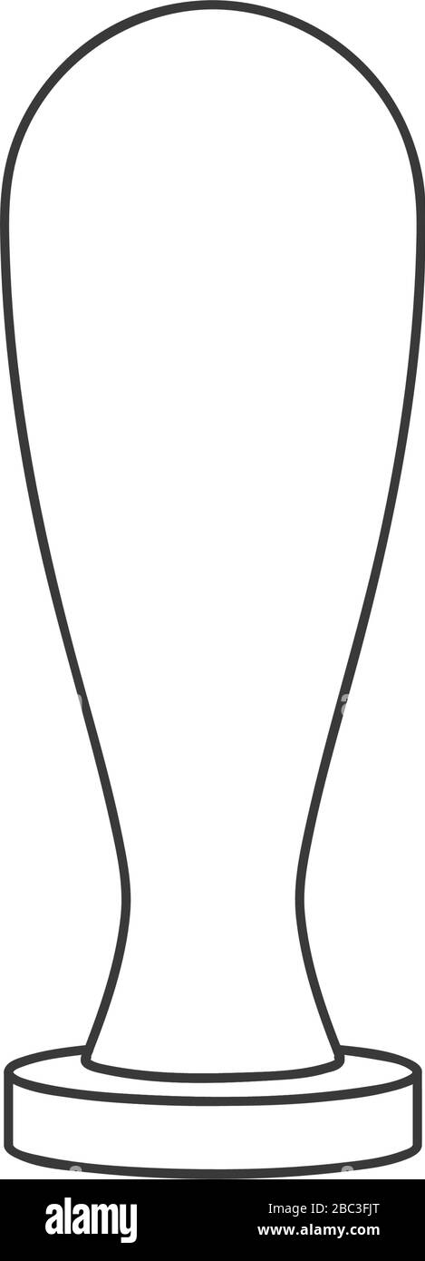 Dessin de ligne vectorielle d'icône de cachet de cire Illustration de Vecteur