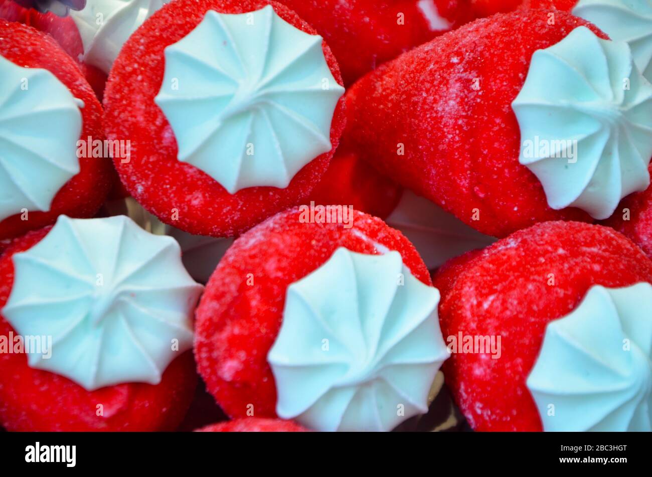 vues rapprochantes des bonbons artisanaux Banque D'Images