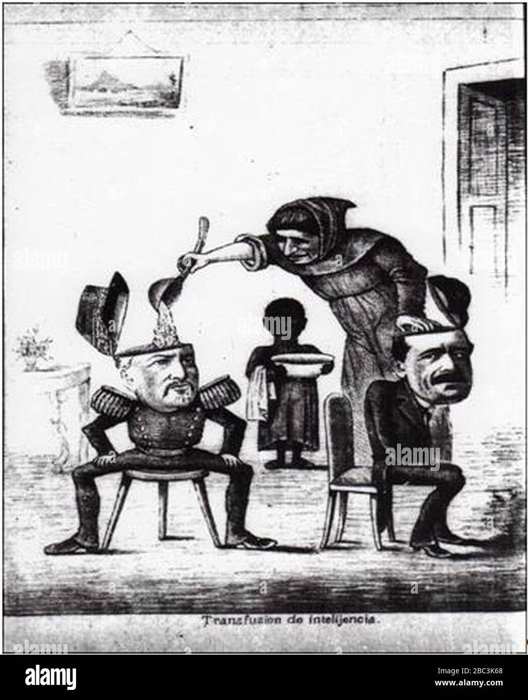 Guerra del pacífico 1879-1884 Caricatura 75. Banque D'Images
