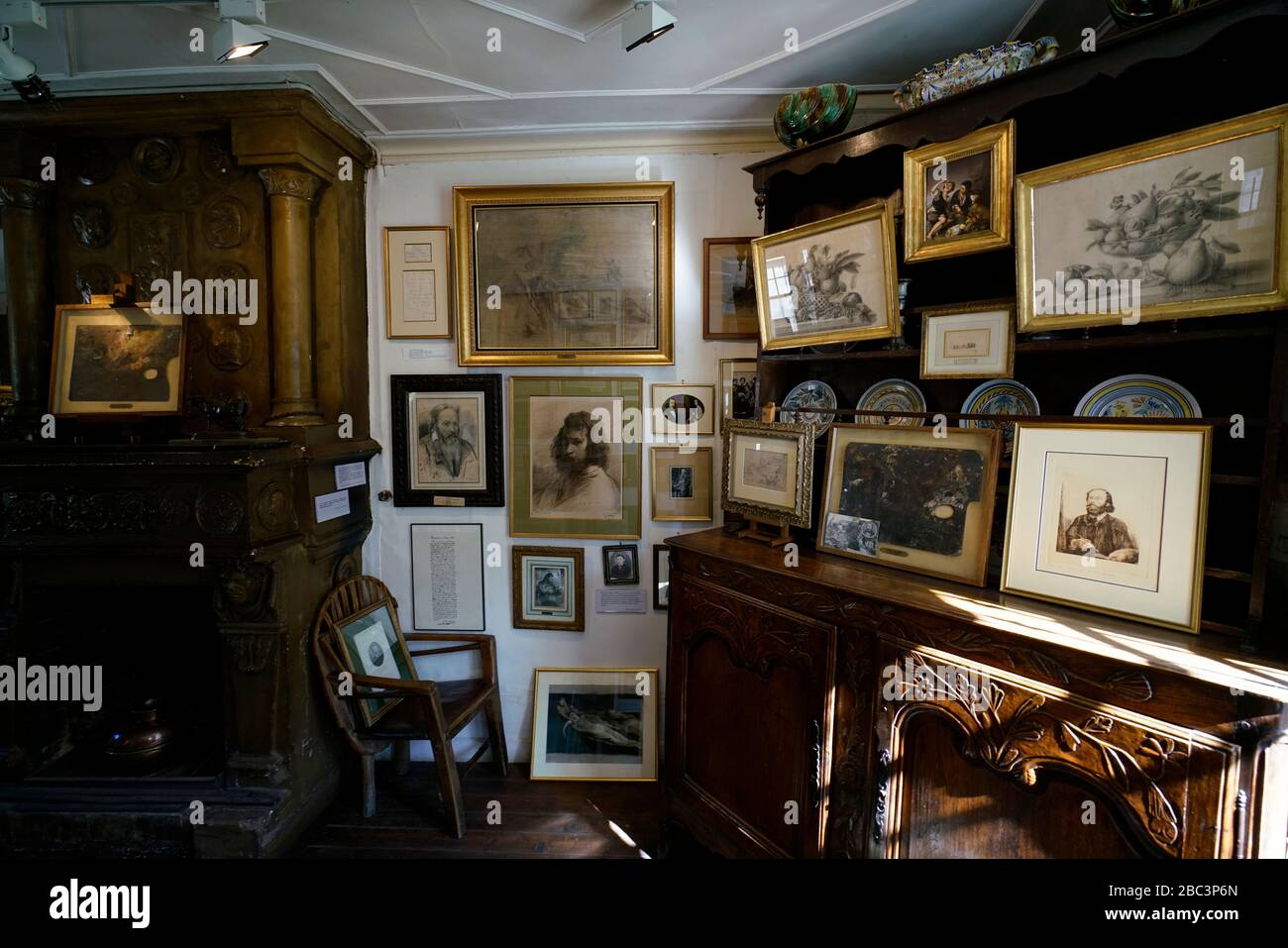 L'ancienne maison et studio de Jean-François Millet Masion et Atelier de Jean François Millet. Aujourd'hui une galerie d'art et un musée à Barbizon.Seine-et-Marne.France Banque D'Images