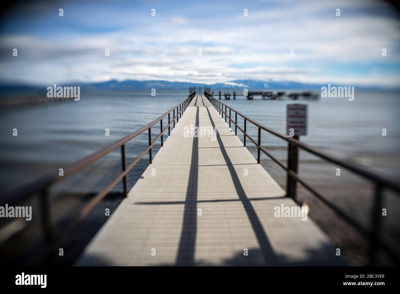 Passerelle et jetées du lac Tahoe Banque D'Images