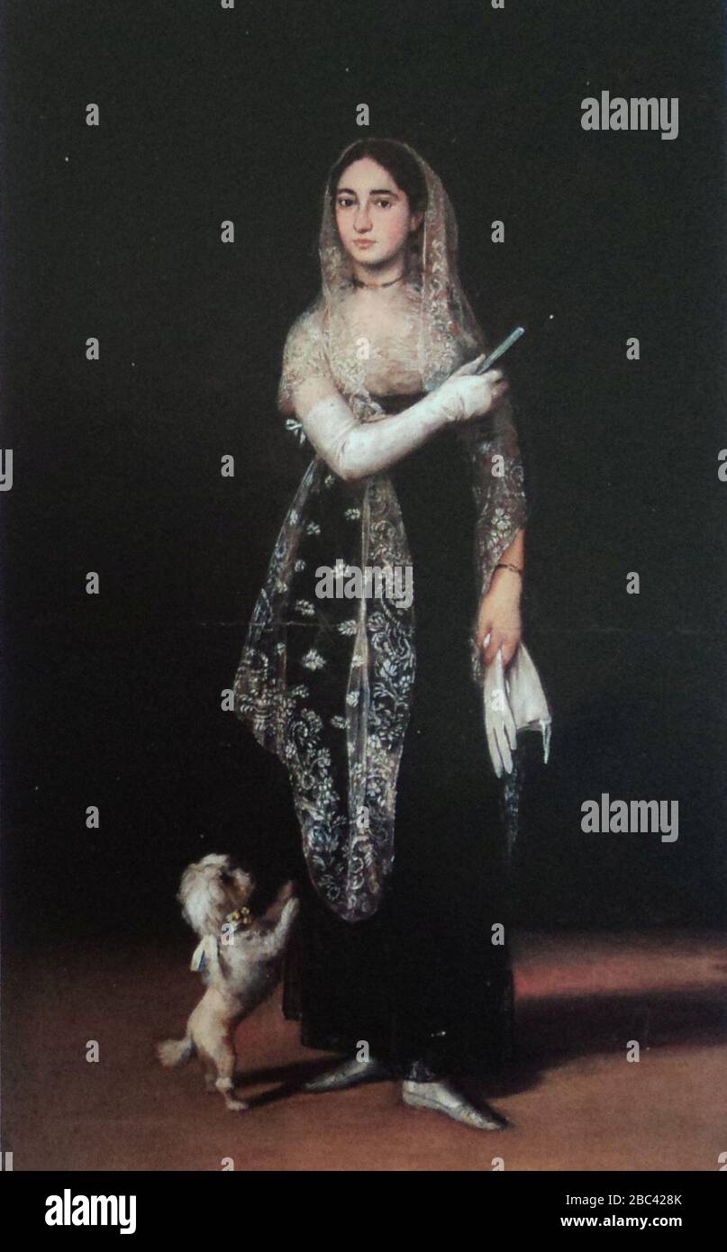 Gumersinda Goicoechea, Francisco de Goya. Banque D'Images