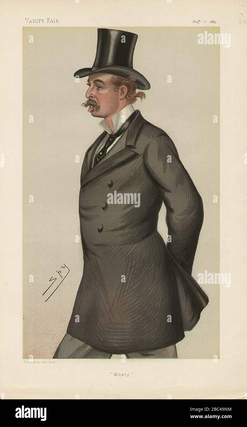 Montague John Guest, vanity Fair, 1880-08-07. Banque D'Images
