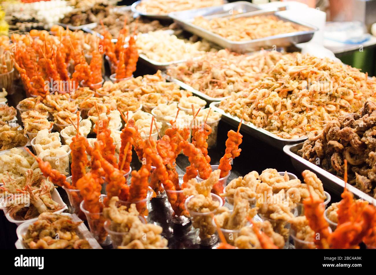 Cuisine de rue philippine Banque D'Images