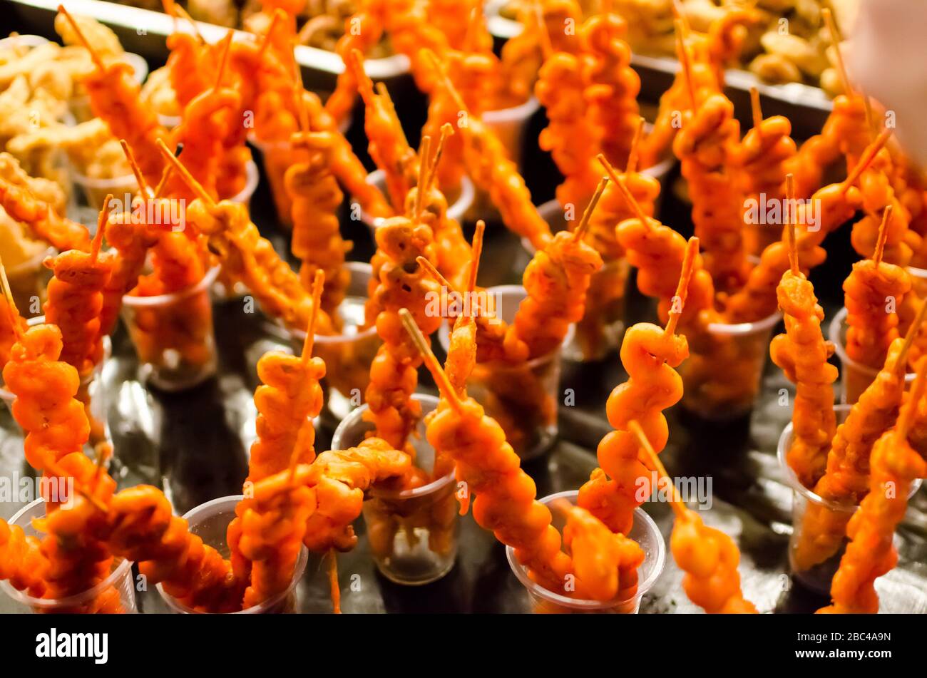 Cuisine de rue philippine Banque D'Images