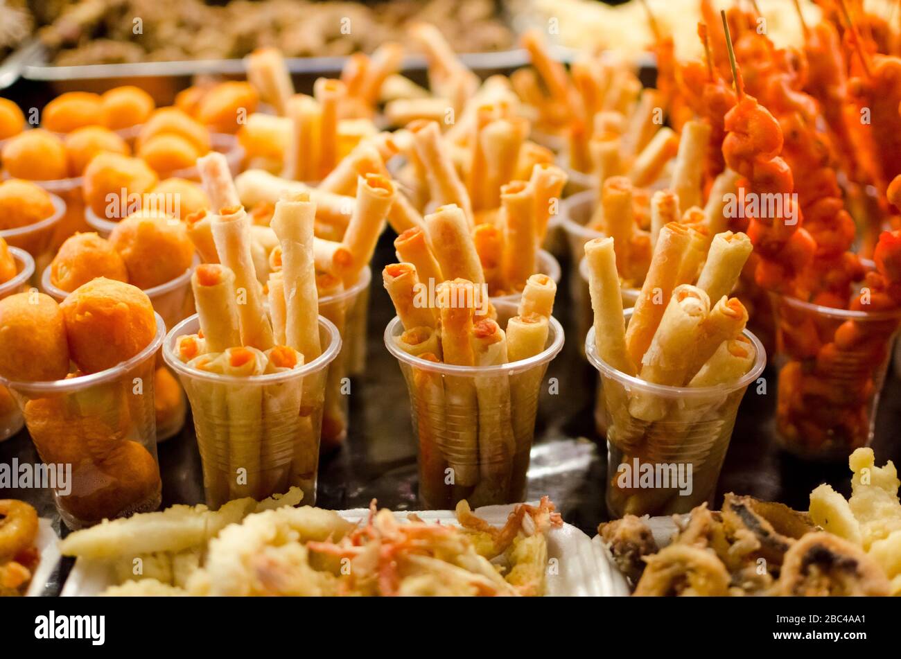 Cuisine de rue philippine Banque D'Images