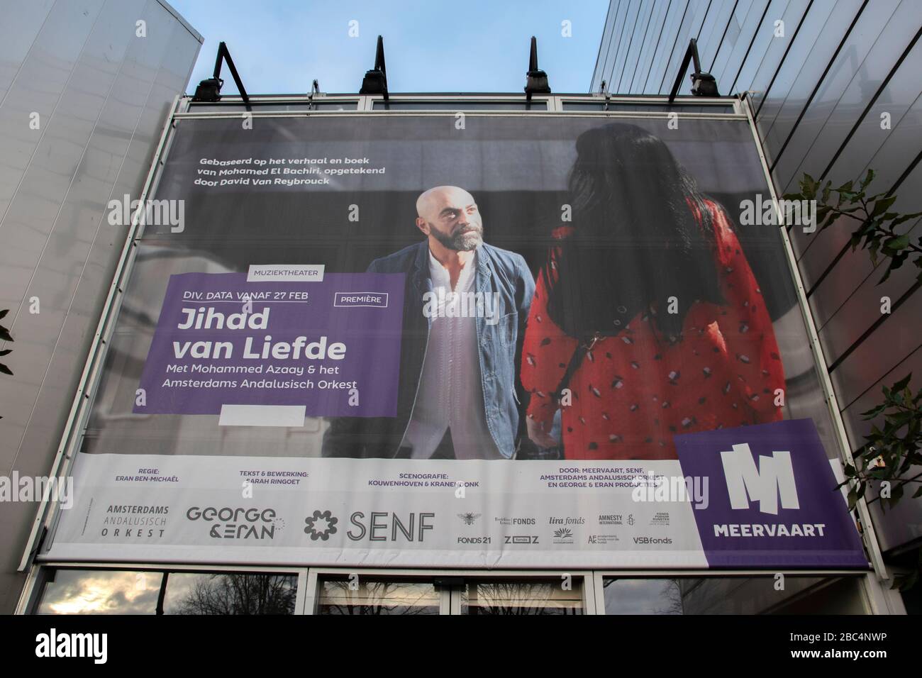 Panneau d'affichage Meervaart Jihad Van Liefde Show à Amsterdam Pays-Bas 2020 Banque D'Images