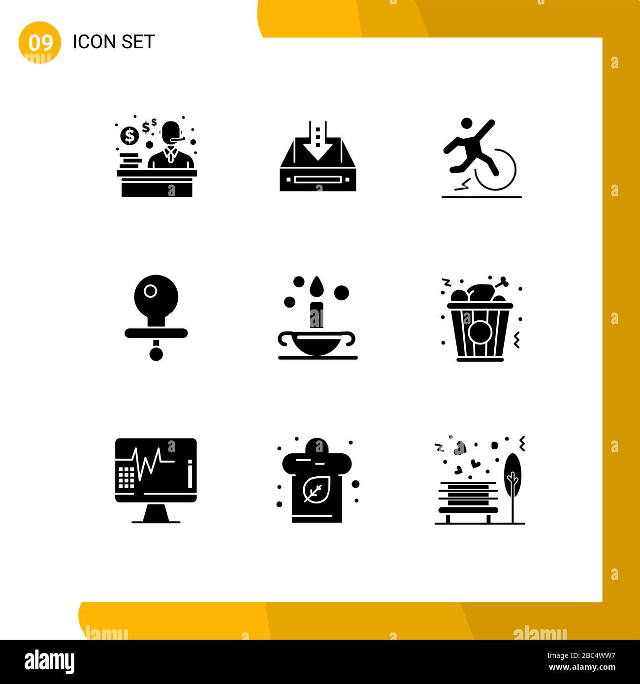 Jeu De 9 Glyphes Solides Simples D Aladdin Factice Projet Bebe Echapper Aux Elements De Conception Vectoriel Editable Image Vectorielle Stock Alamy