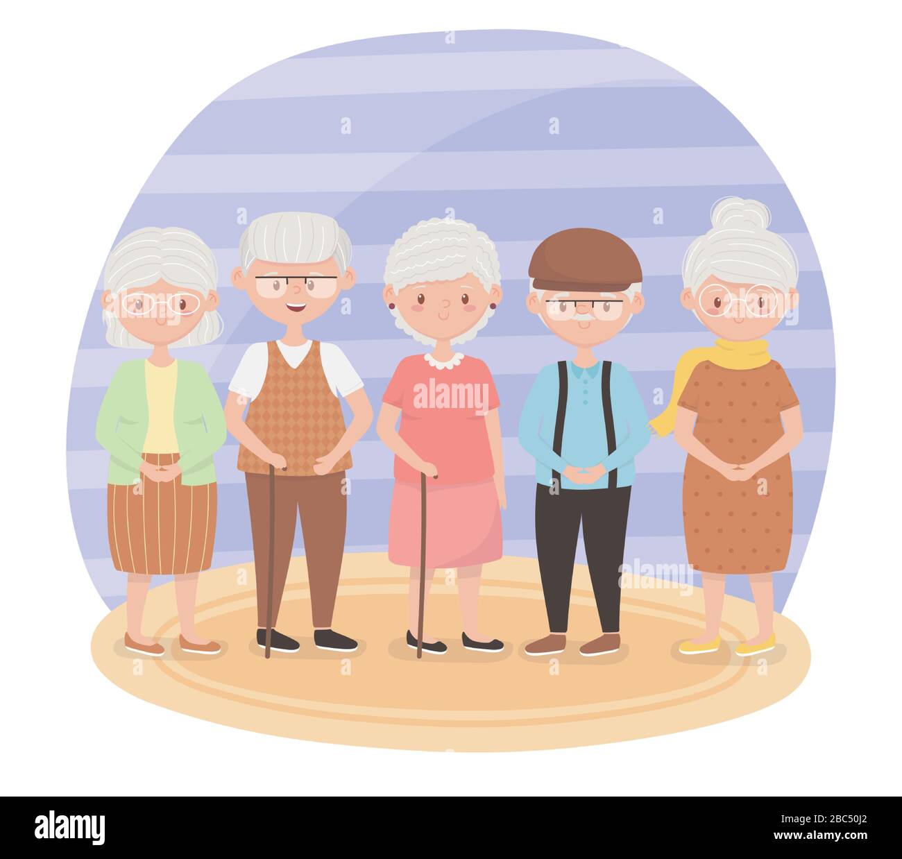 personnes âgées, personnes de groupe grands-parents, personnes matures ...