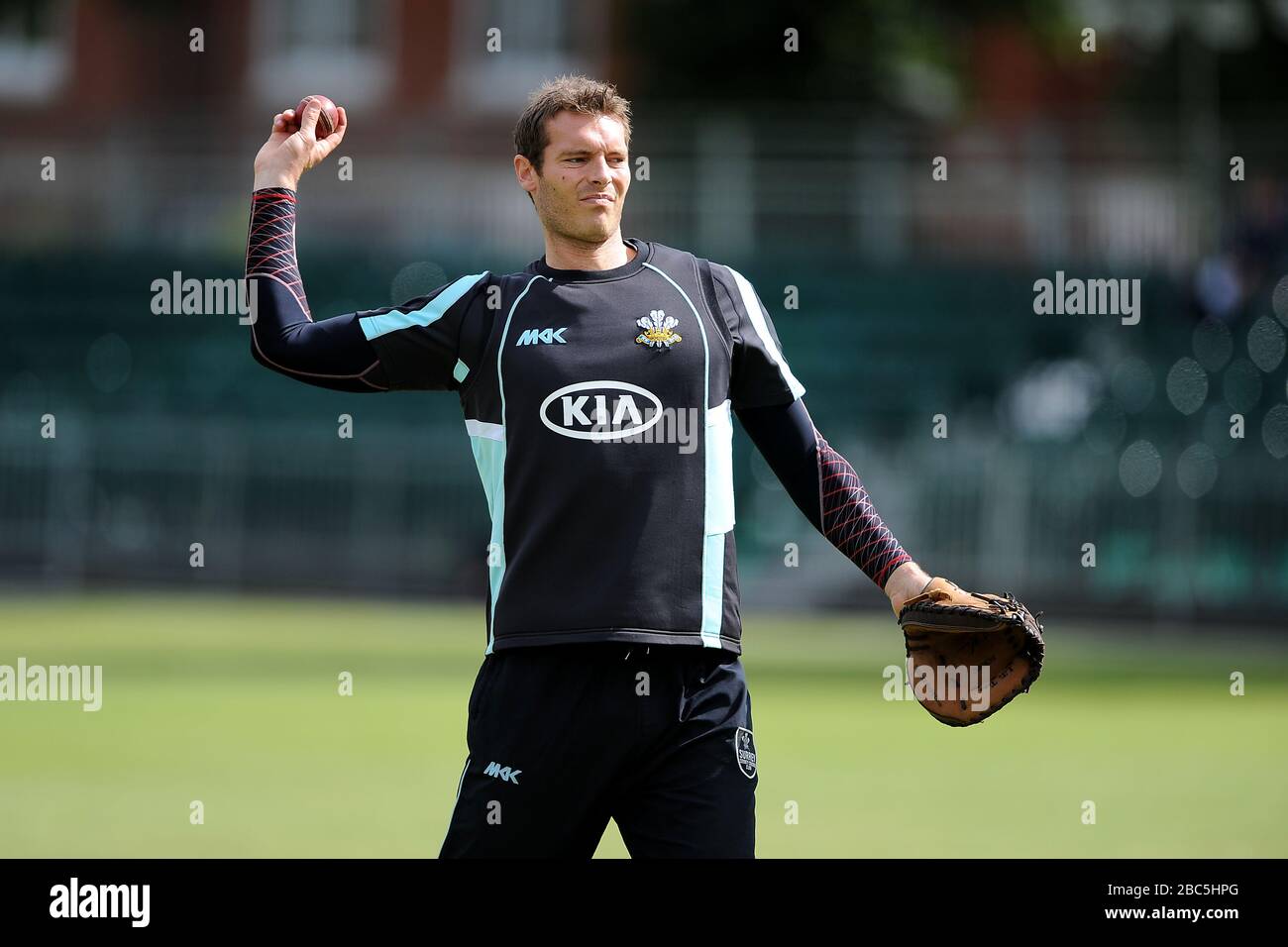 Chris Tremlett de Surrey pendant la période de préchauffage Banque D'Images