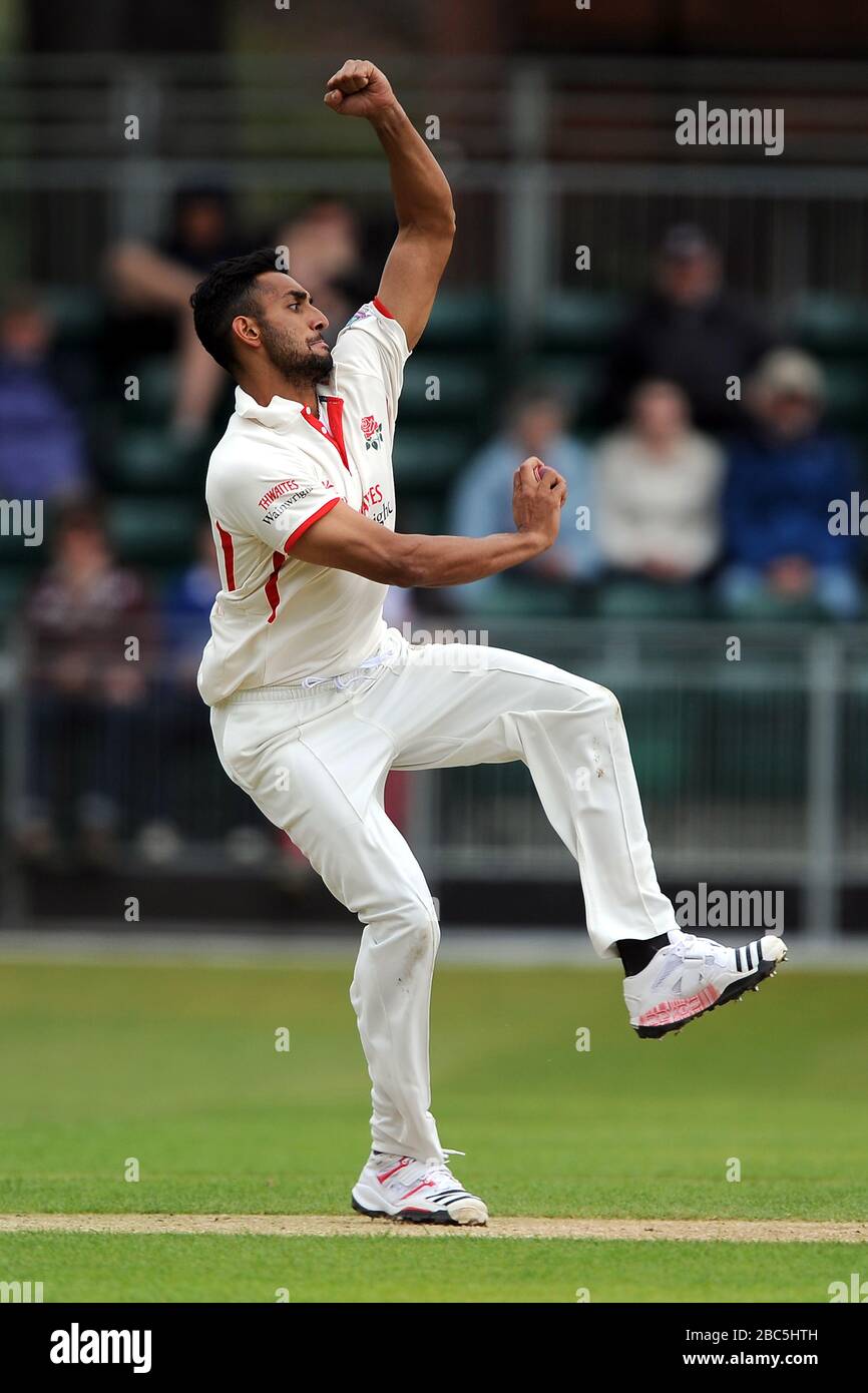 L'Ajmal Shahzad de Lancashire est en action Banque D'Images