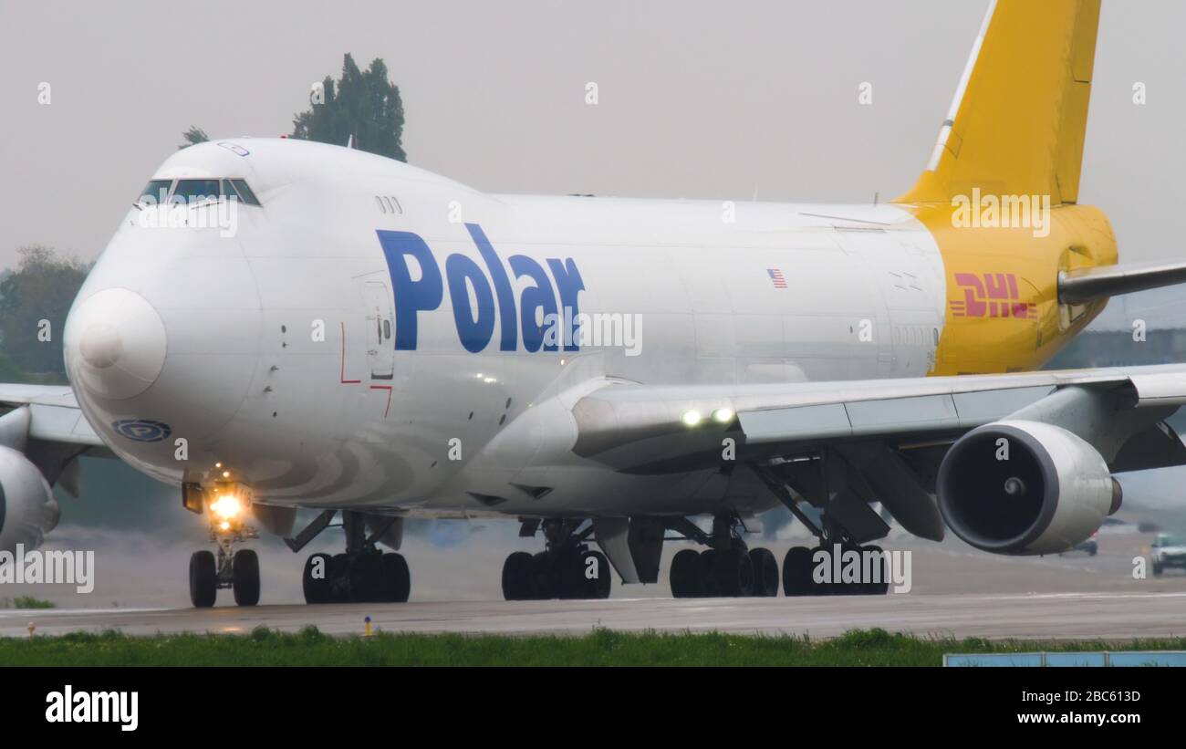 Avion cargo Polar Air Boeing 747 Banque D'Images